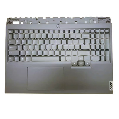 Lenovo R9000P Y9000P IAH7R 2022 5 pro16 palmrest topcase cover C case gray backlit US keyboard Lenovo R9000P Y9000P IAH7R 2022 5 pro16 palmrest topcase cover C case gray backlit US keyboard