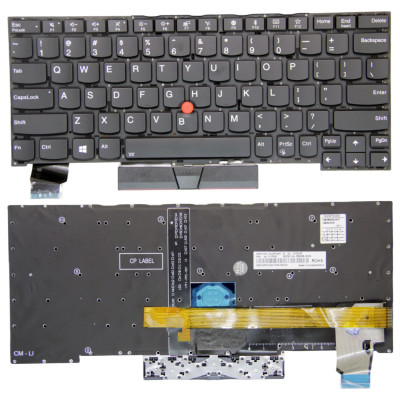 Keyboard Thinkpad X390 X395 yoga backlit US black