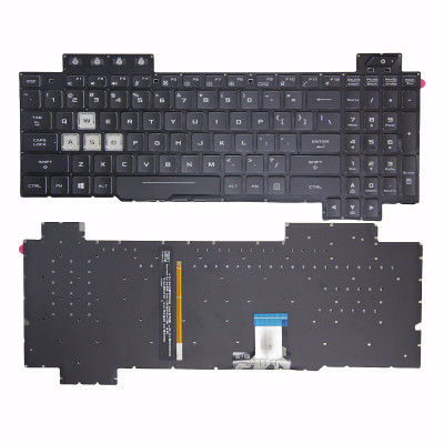 Keyboard Asus FX80 FZ80 ZX80 GL703G black RGB backlit US