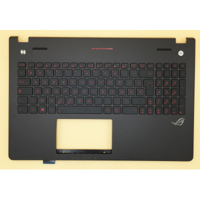 Keyboard Asus G56 N56 N56VM red backlit French FR palmrest