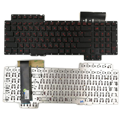 Keyboard Asus G752 S6700 S6820 G752V G752VS GFX72V red backlit Bulgarian BG