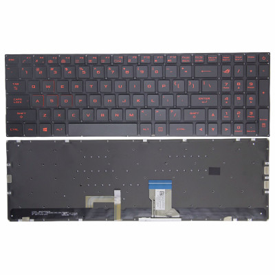 Keyboard Asus FX502 FX60VM ZX60V red RGB backlit US