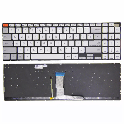 Keyboard Asus M7600 X7600 N7600 M6500 K6500 white backlit US