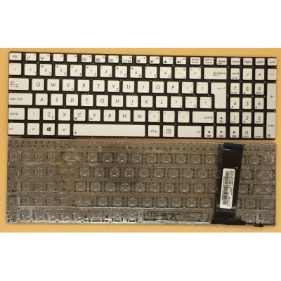 Keyboard Asus N550 U500 Q550L N750 N550J N56V N76V silver Czech CZ