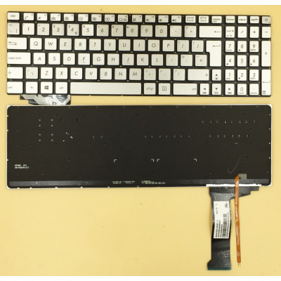 Keyboard Asus N551 G551 G771 ZX50J GL552 GL551 silver backlit UK