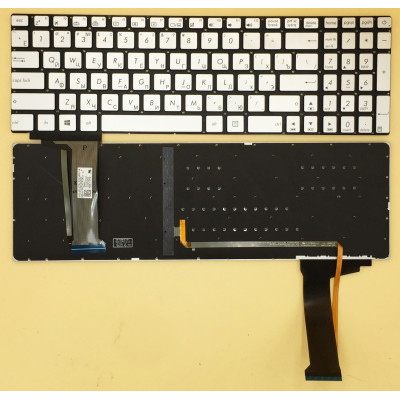 Asus N551 N552 N752 G551 GL551 N751 silver backlit Russian RU keyboard Asus N551 N552 N752 G551 GL551 N751 silver backlit Russian RU keyboard
