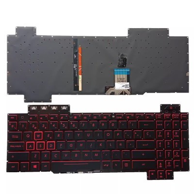 Asus TUF Gaming FX504 FX504GD FX504GE FX504GMM backlit Spanish SP keyboard Asus TUF Gaming FX504 FX504GD FX504GE FX504GMM backlit Spanish SP keyboard