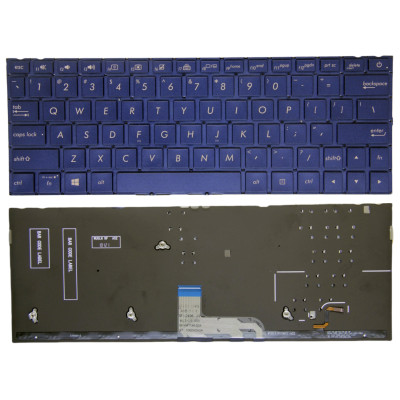 Keyboard Asus UX333 U3300 U3600F UX333FA UX333FN blue backlit US