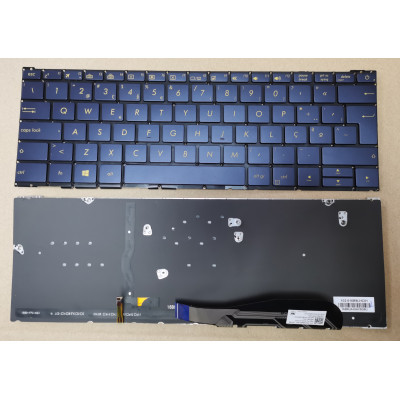 Asus UX390 UX390UA blue backlit Portuguese PO keyboard ASM16B96P0J528 Asus UX390 UX390UA blue backlit Portuguese PO keyboard ASM16B96P0J528