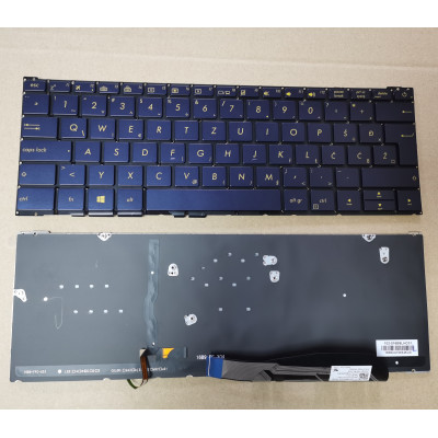 Asus UX390 UX390UA blue backlit Slovenian SA keyboard ASM16B96SAJ528 Asus UX390 UX390UA blue backlit Slovenian SA keyboard ASM16B96SAJ528