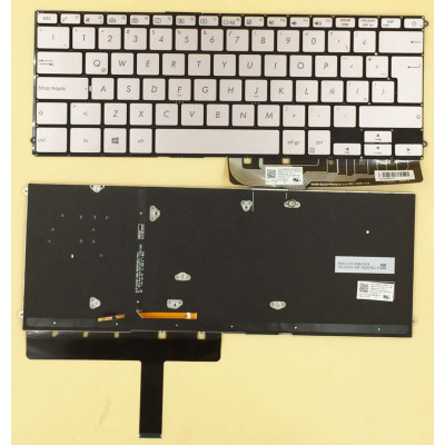 Keyboard Asus UX490UA UX490 gray backlit Latin LA 0KNB0-D633LA00