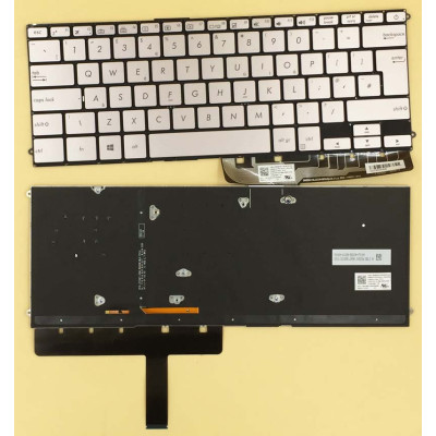 Keyboard Asus UX490UA UX490 gray backlit UK 0KNB0-D633UK00