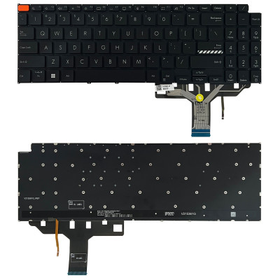 Keyboard Asus VIVOBOOK S15 S5504VA K5504VA S5504V black backlit US