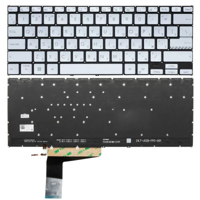 Asus X1402 M1402 X1403Z X1402Z Quiet Blue backlit Russian RU keyboard Asus X1402 M1402 X1403Z X1402Z Quiet Blue backlit Russian RU keyboard