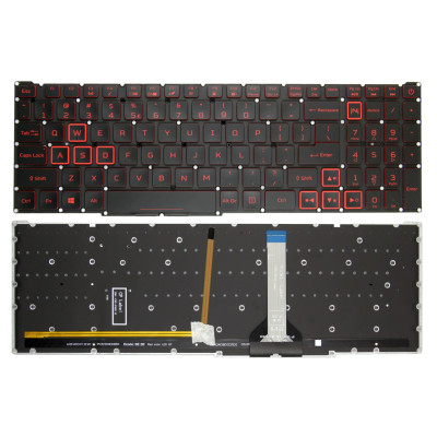 Keyboard Acer AN515-45 AN515-46 red backlit slim US