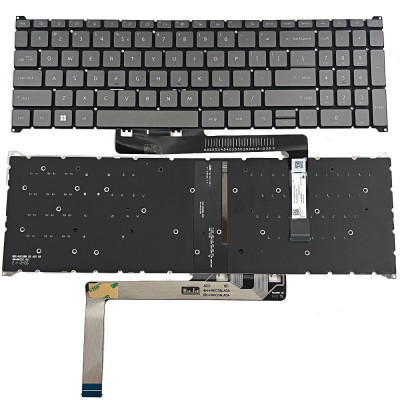 Keyboard Acer A317-54 A317-54G A317-55P gray backlit US