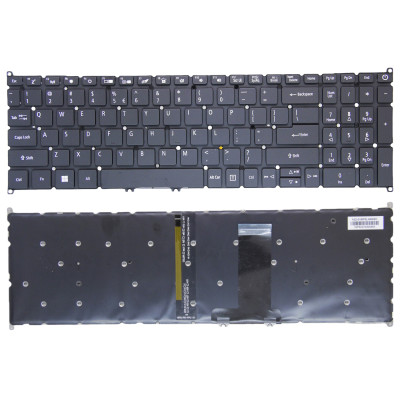 Acer A517-52, A517-52G, A317-53, N20C6, black backlit US keyboard