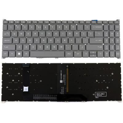 Acer Aspire Go 15 AG15-31P, AG15-41P, AG15-41PT, AG15-42P, gray backlit US keyboard Acer Aspire Go 15 AG15-31P, AG15-41P, AG15-41PT, AG15-42P, gray backlit US keyboard