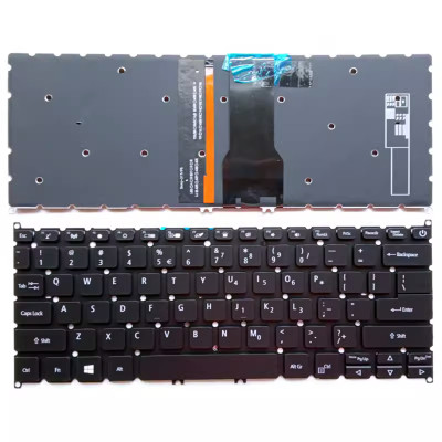 Acer Swift SFX14-41G, SF314-510G-517A, N20H3, SF314-511-75YS, 501B, N20C12, black backlit US keyboard