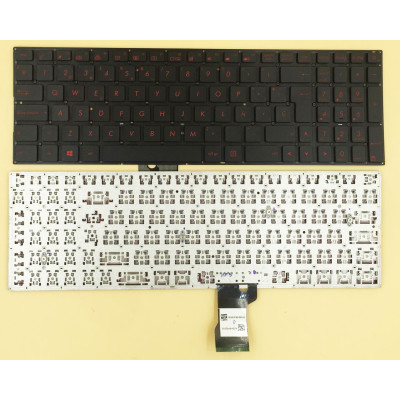 Asus FX502, N541, Q501, ROG G501, ZenBook Pro UX501, red Spanish SP keyboard Asus FX502, N541, Q501, ROG G501, ZenBook Pro UX501, red Spanish SP keyboard