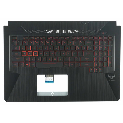 Asus FX705 FX705GE FX705DY red backlit US keyboard palmrest