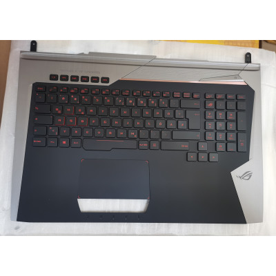 Asus G752, G752VM, G752VS, backlit German DE keyboard palmrest, 90NB0D71-R30DE0