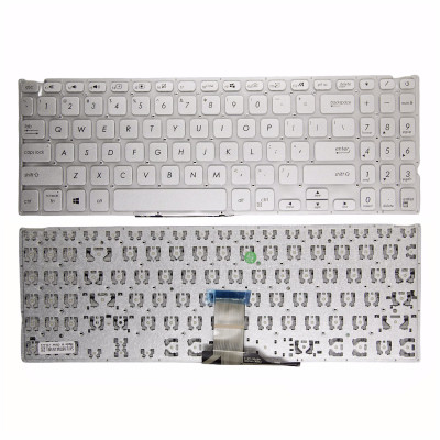 Asus P509, R1500EA, R509, R515, R516, R521, R524, R565, silver US keyboard OEM Asus P509, R1500EA, R509, R515, R516, R521, R524, R565, silver US keyboard OEM