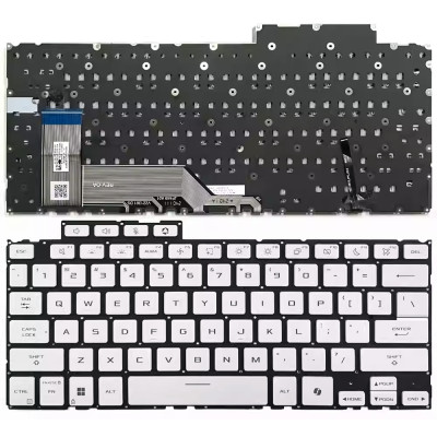 Asus TUF Gaming A14 FA401WV, FA401WU, FA401UV, FA401UU, 2024 backlit US keyboard AI white