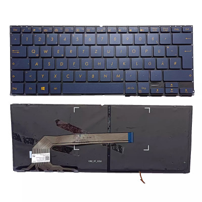 Asus UX370 UX370UA UX370UAF UX370UAR blue backlit German DE keyboard