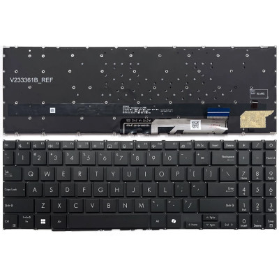 Asus Vivobook S 15 OLED M5506UA, S5506, S5507, S 16 OLED S5606, backlit US keyboard black