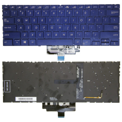 Keyboard Asus UX434 UX434F UX434FA UX434FL UX434FLC UX434FQ blue backlit US