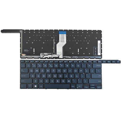 Asus ZenBook Pro Duo 15 OLED UX582L, UX582LR, UX582Z, UX582ZM, UX582ZW, backlit US keyboard blue
