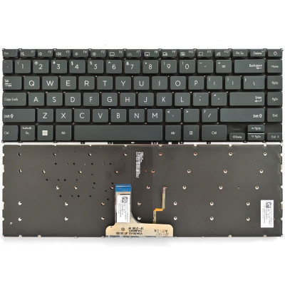 Asus ZenBook UX325, UM325, U3700, EA SA JA UA green backlit US keyboard
