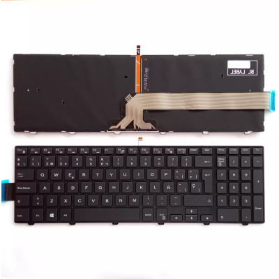 Dell Inspiron 15-3000 3541 3542 3551 3558 3541 3542 backlit Spanish SP keyboard Dell Inspiron 15-3000 3541 3542 3551 3558 3541 3542 backlit Spanish SP keyboard