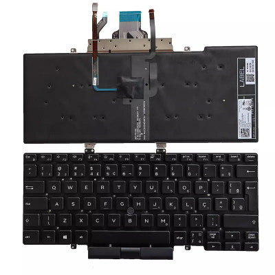 Dell Latitude 5400 5401 5410 5411 7400 trackpoint backlit Brazilian BR keyboard Dell Latitude 5400 5401 5410 5411 7400 trackpoint backlit Brazilian BR keyboard