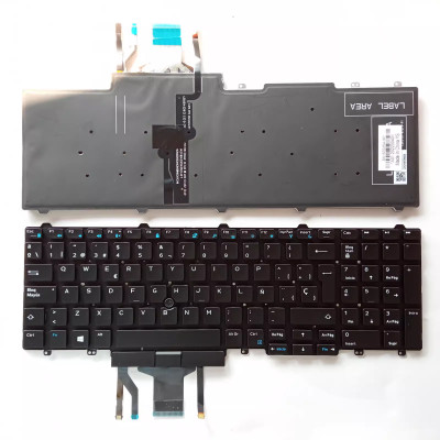 Dell Latitude E5550 E5570 5550 5580 5590 5591 trackpoint backlit Spanish SP keyboard Dell Latitude E5550 E5570 5550 5580 5590 5591 trackpoint backlit Spanish SP keyboard