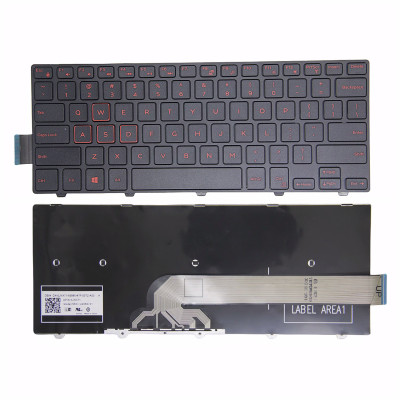 Keyboard Dell 3465 3468 Latitude 3450 3460 3470 3480 red US