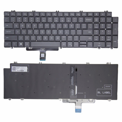 Dell Latitude 5520 5521 5530 Precision 3560 3561 P104F backlit US keyboard