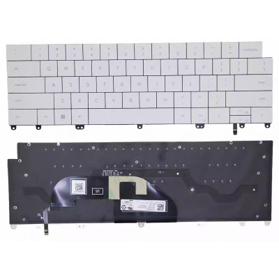 Dell XPS 13 Plus 9320, 9330, 9340, P151G, 2022 backlit US keyboard 0M6VRM white