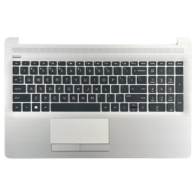Keyboard HP 15-DA 15-DB 15S-DR 250 G7 US palmrest silver Brushed