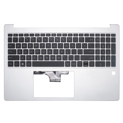 Keyboard HP 15-FC 15-FD silver black US Palmrest double fan