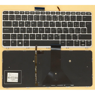 Keyboard HP EliteBook Folio 1030 1020 G1 backlit Swiss SW original