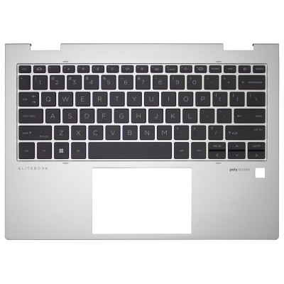 Keyboard HP EliteBook X360 830 835 G11 backlit US palmrest silver