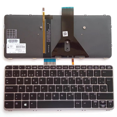 HP Elitebook Folio 1020 G1 1030 G1 backlit Spanish SP keyboard HP Elitebook Folio 1020 G1 1030 G1 backlit Spanish SP keyboard