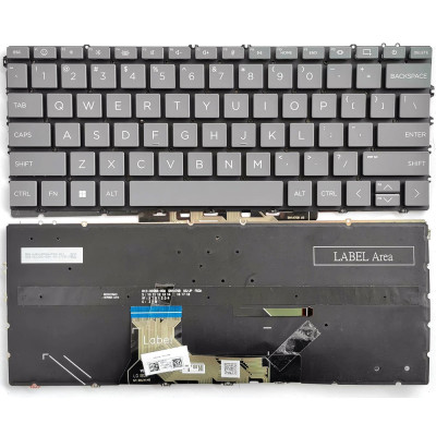 HP Envy x360 2-in-1 14-FC, 14-FA, TPN-C172, TPN-C173, backlit US keyboard gray