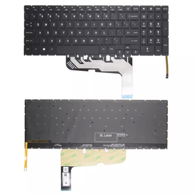 Keyboard HP 15-EK 16-WF 16-XF 16-WD black backlit US
