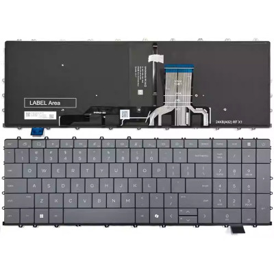 HP OmniBook X 17.3 inch, 17-dd, gray backlit US keyboard