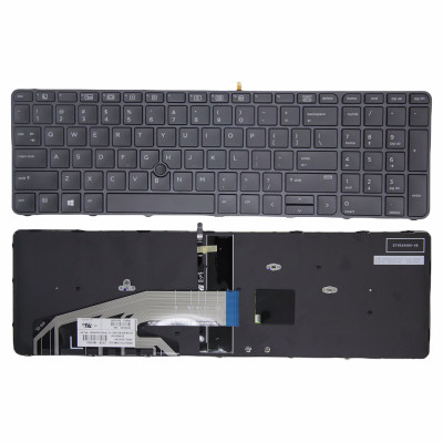 Keyboard HP 650 655 G2 G3 450 455 G3 G4 470 G3 trackpoint backlit US