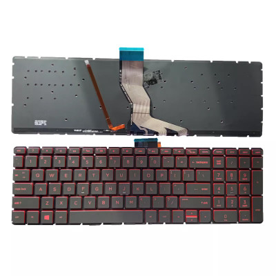 HP Pavilion 15-AB 15T-AB 15Z-AB 15-AE 15T-AE 15-AH 15-AN 15-AK red backlit US keyboard OEM HP Pavilion 15-AB 15T-AB 15Z-AB 15-AE 15T-AE 15-AH 15-AN 15-AK red backlit US keyboard OEM
