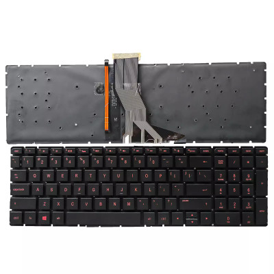 HP Pavilion 15-AB 15T-AB 15Z-AB 15-AE 15T-AE 15-AH 15-AN 15-AK red backlit US keyboard OEM HP Pavilion 15-AB 15T-AB 15Z-AB 15-AE 15T-AE 15-AH 15-AN 15-AK red backlit US keyboard OEM